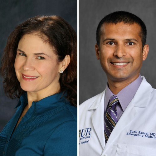 Highland Hospital is honoring Sunil Bansal, M.D., FACEP as Physician of the Year, and Andrea Avidano